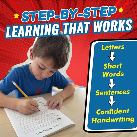 Superhero Handwriting Workbook for Kids Ages 6–9
