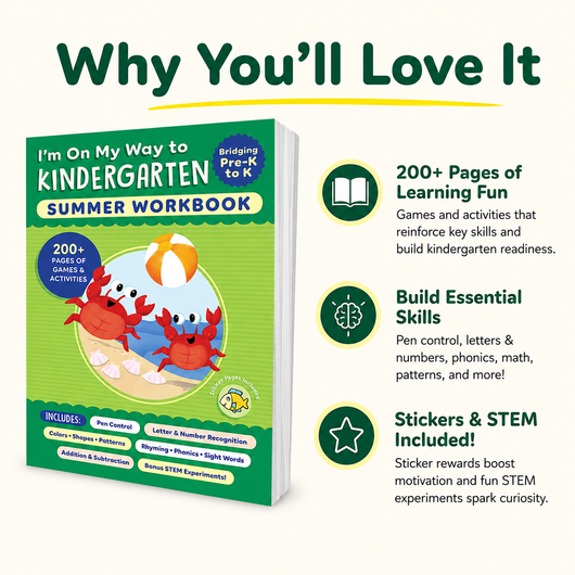 I'm On My Way to Kindergarten Summer Workbook